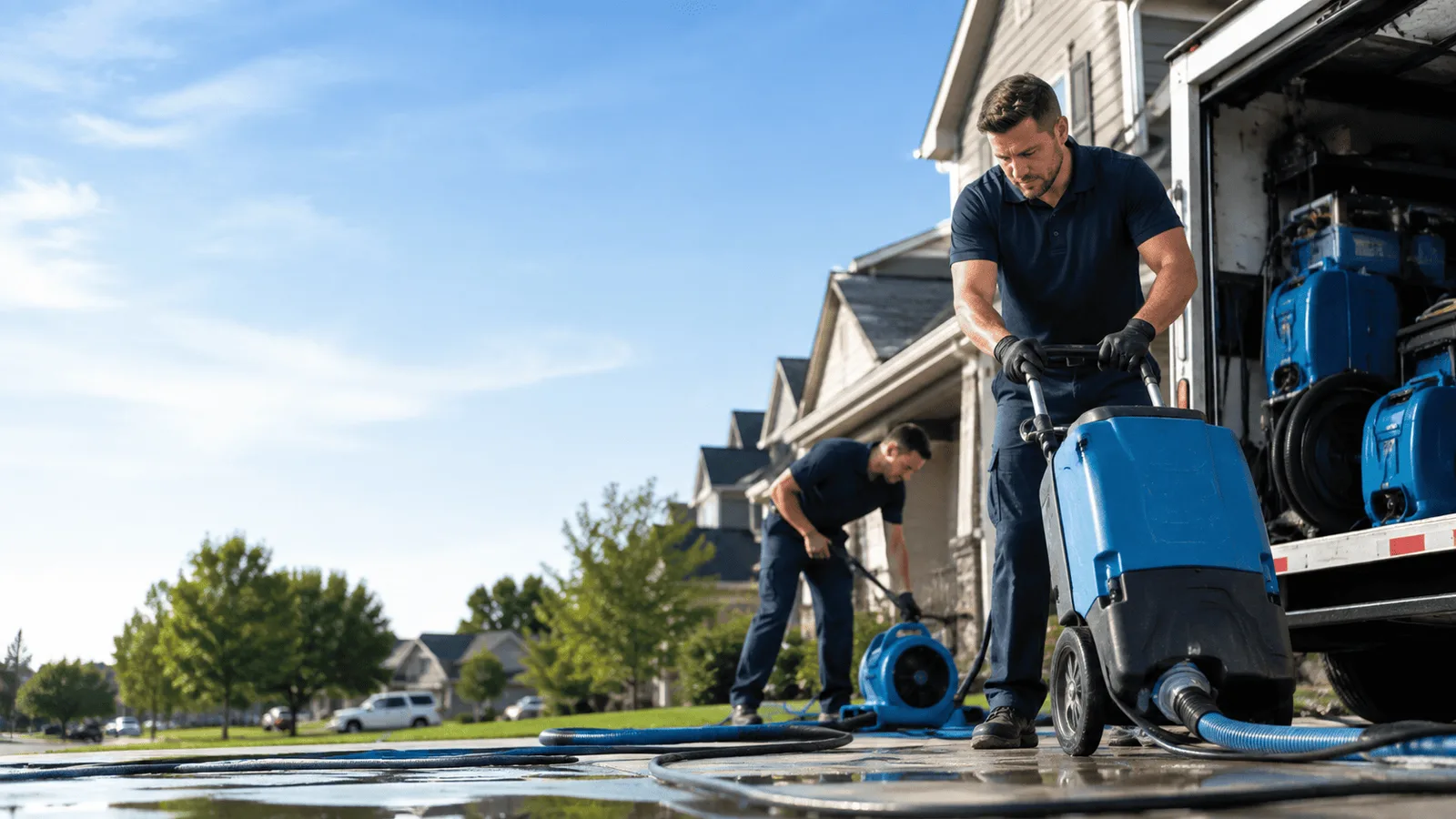 Structural Drying being performed in Garland City, AR
